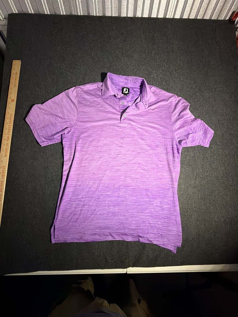 FootJoy Lisle‎ Space Dyed Performance Golf Polo Shirt Purple 7-0075